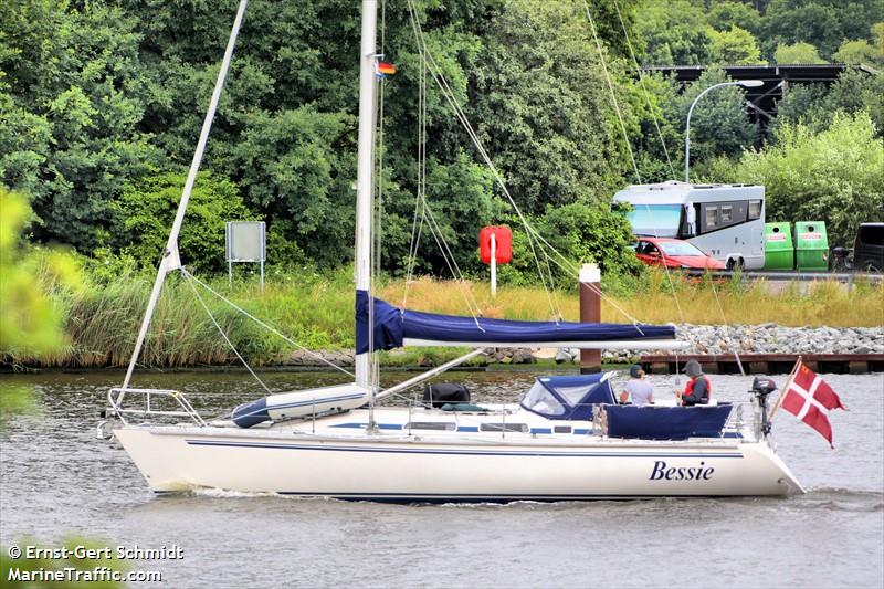 bessie (Sailing vessel) - IMO , MMSI 219021382, Call Sign XPE7661 under the flag of Denmark