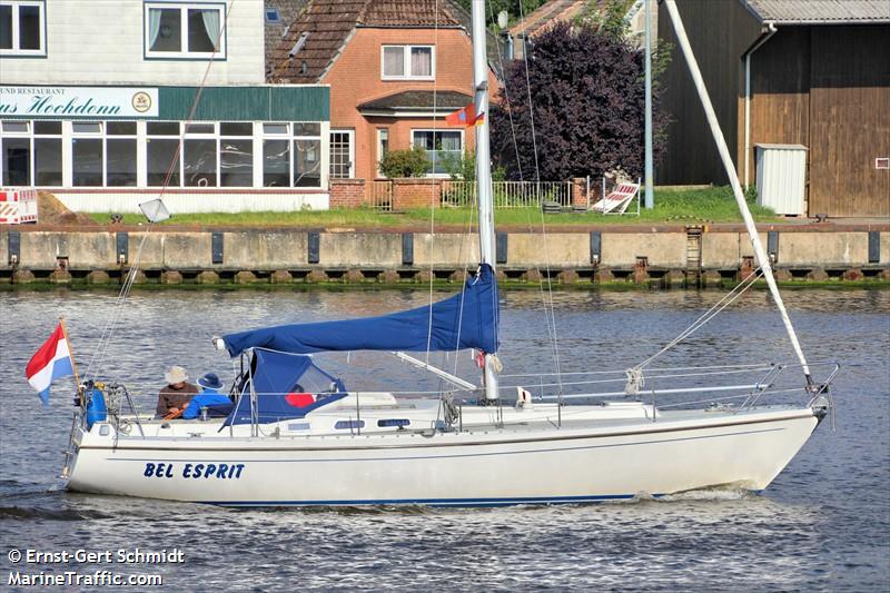 bel esprit (Sailing vessel) - IMO , MMSI 244013394, Call Sign PF3869 under the flag of Netherlands