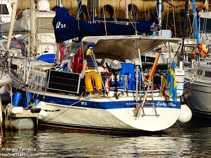 lady blue (Sailing vessel) - IMO , MMSI 265828380, Call Sign 8SY8898 under the flag of Sweden