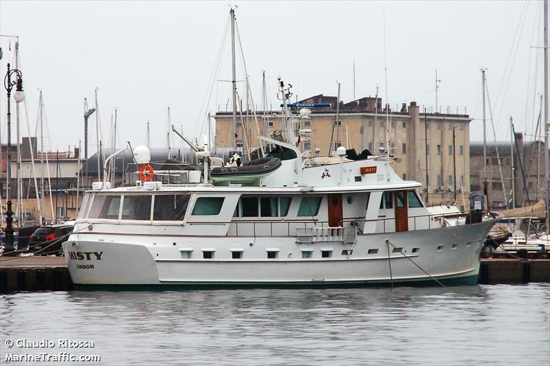 misty (Pleasure craft) - IMO , MMSI 235059609, Call Sign 2AHEF under the flag of United Kingdom (UK)