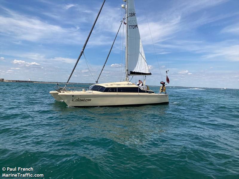 kalamazoo (Sailing vessel) - IMO , MMSI 235083326, Call Sign METQ9 under the flag of United Kingdom (UK)