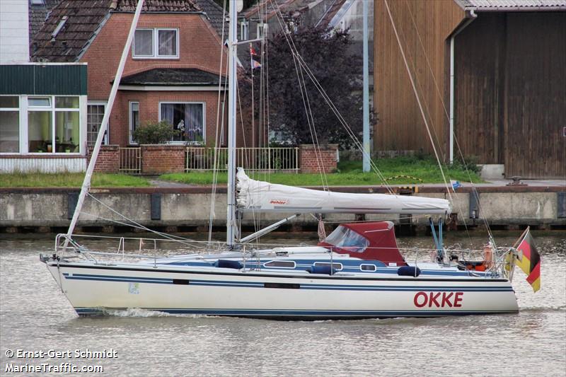 okke (Sailing vessel) - IMO , MMSI 211613870, Call Sign DA2123 under the flag of Germany