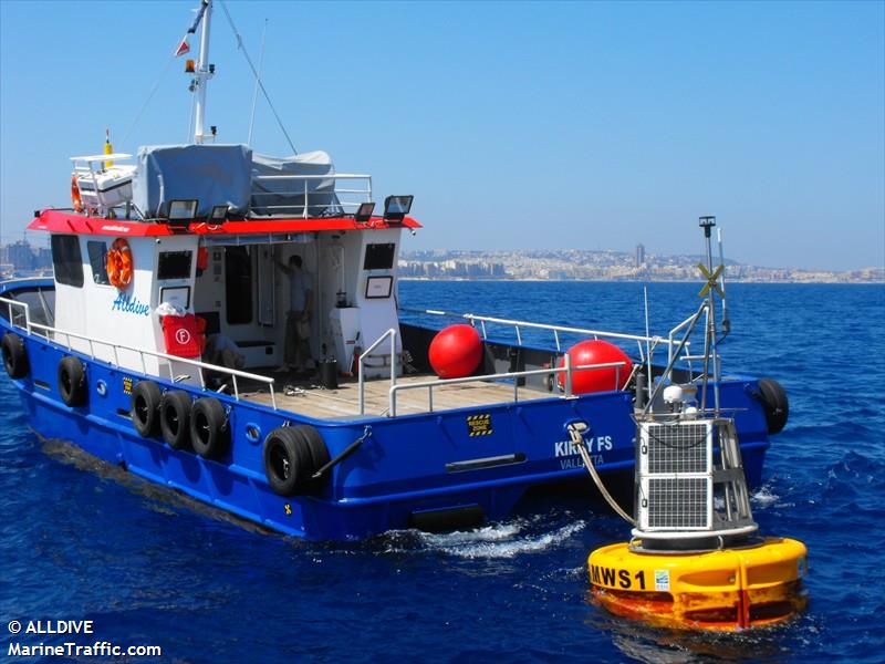 kirby fs (Diving ops) - IMO , MMSI 249000189 under the flag of Malta