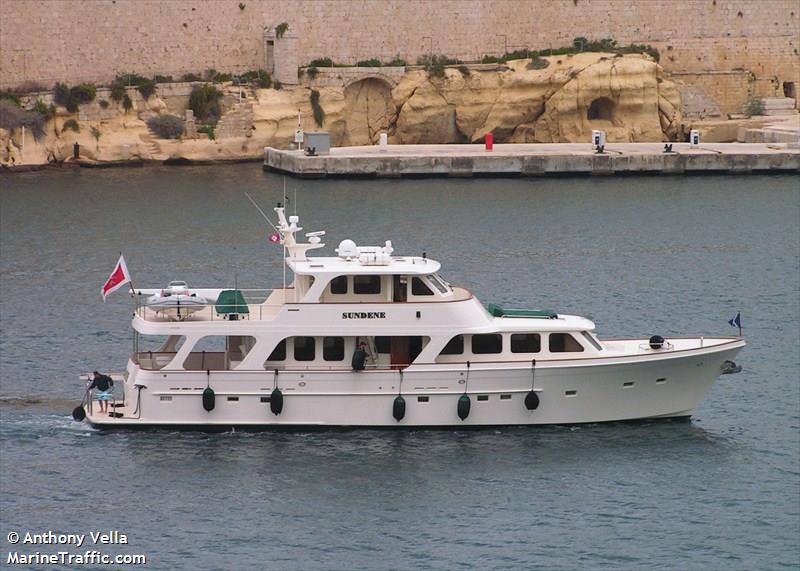 sundene (Pleasure craft) - IMO , MMSI 256574000, Call Sign 9H8618 under the flag of Malta