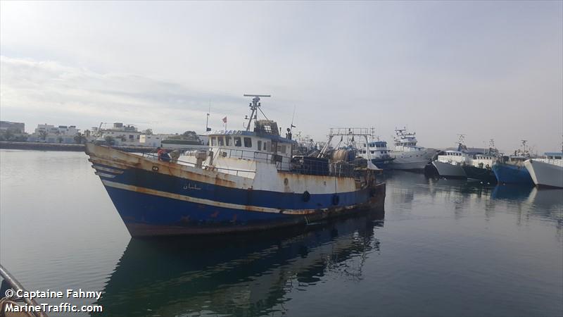 salmen (Fishing Vessel) - IMO 7437379, MMSI 672524000, Call Sign 3VDC under the flag of Tunisia