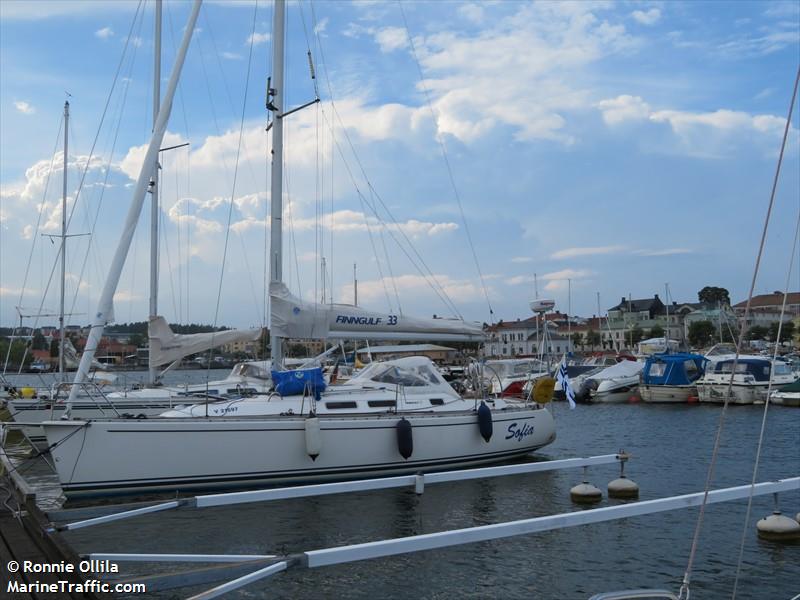 sofia (Sailing vessel) - IMO , MMSI 230013310, Call Sign OJ 7416 under the flag of Finland