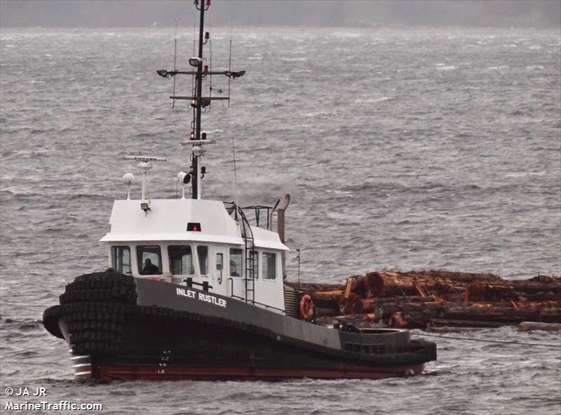 inlet rustler (Tug) - IMO , MMSI 316013874 under the flag of Canada