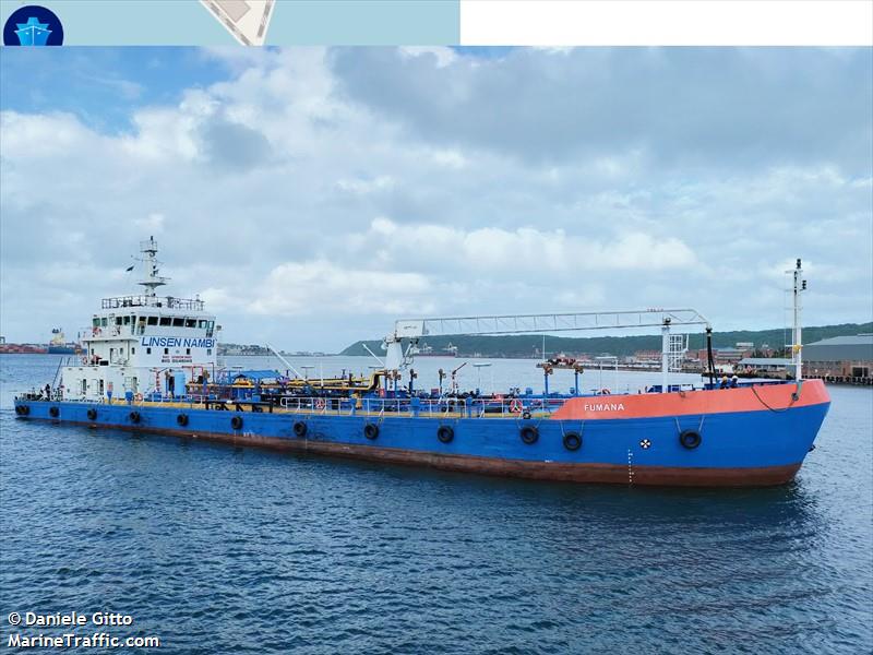 fumana (Tanker) - IMO , MMSI 601225500, Call Sign ZRCC under the flag of South Africa