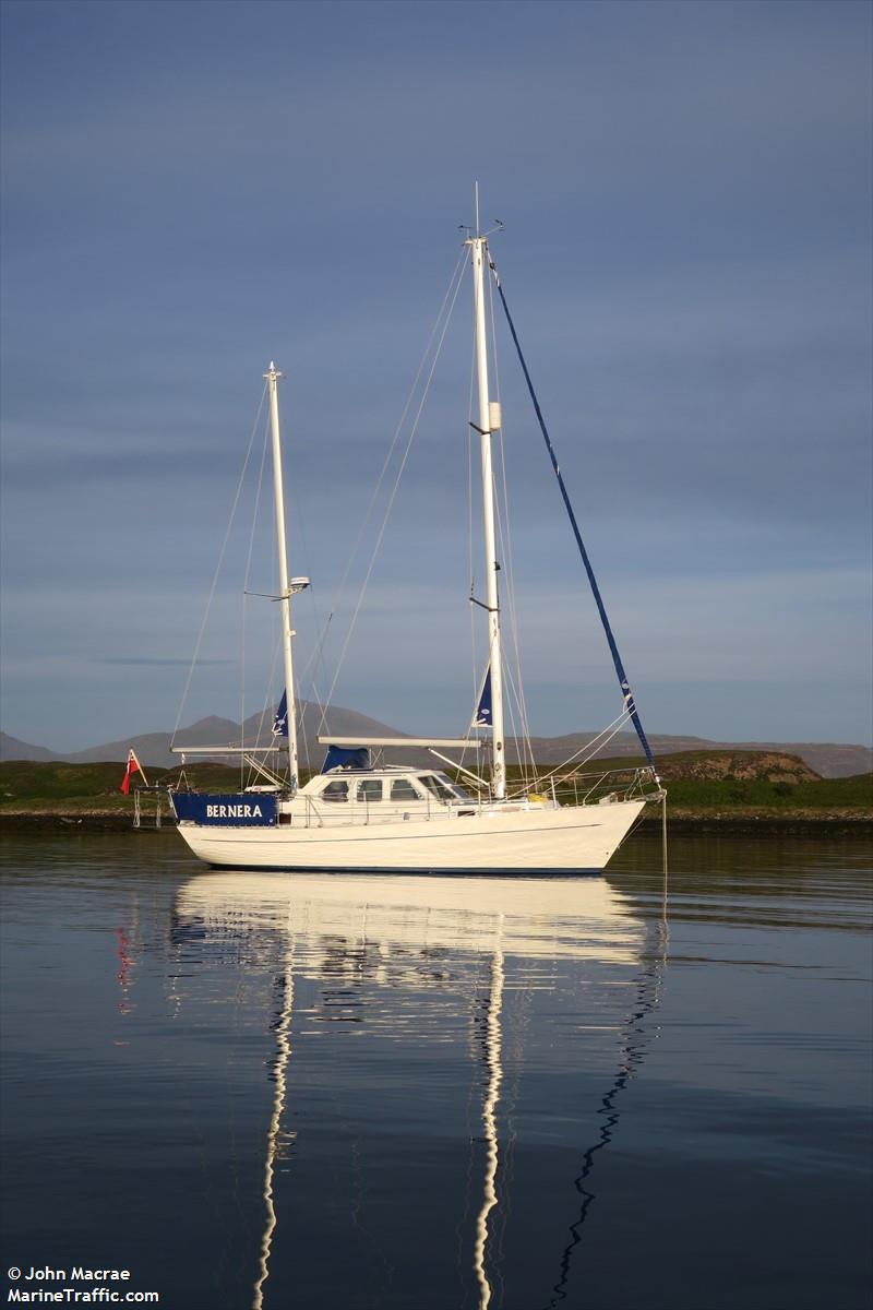 bernera (Sailing vessel) - IMO , MMSI 235054538, Call Sign MJPN2 under the flag of United Kingdom (UK)