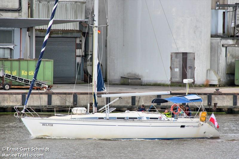 belfer solo sailor (Sailing vessel) - IMO , MMSI 261071080, Call Sign SPG4807 under the flag of Poland