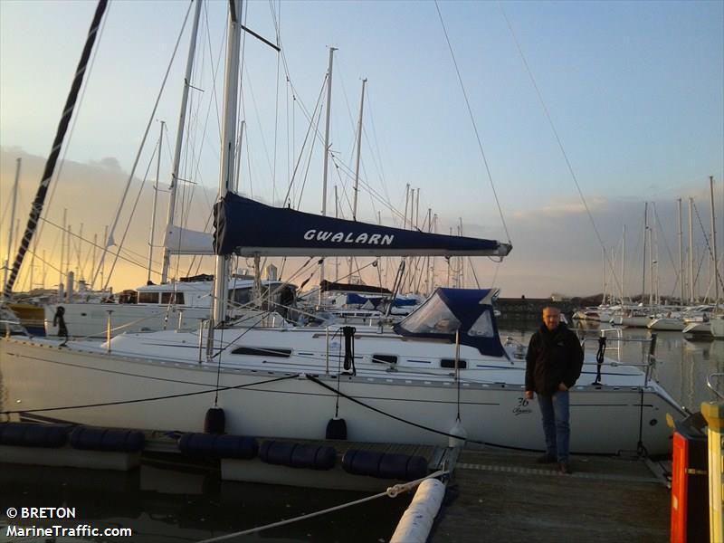 gwalarn (Sailing vessel) - IMO , MMSI 227051150, Call Sign FGG8047 under the flag of France