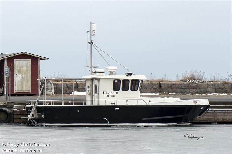 elisabeth (Diving ops) - IMO , MMSI 265609340, Call Sign SD3650 under the flag of Sweden