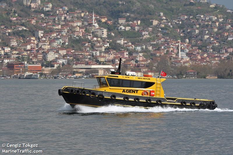 hg 2 ceylin (Port tender) - IMO , MMSI 271044483, Call Sign TCA4066 under the flag of Turkey