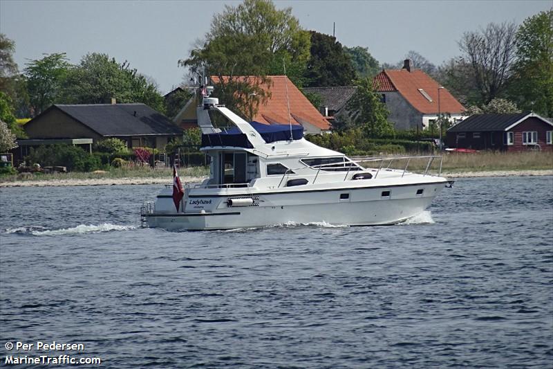 ladyhawk (Pleasure craft) - IMO , MMSI 219018589, Call Sign XPE5444 under the flag of Denmark