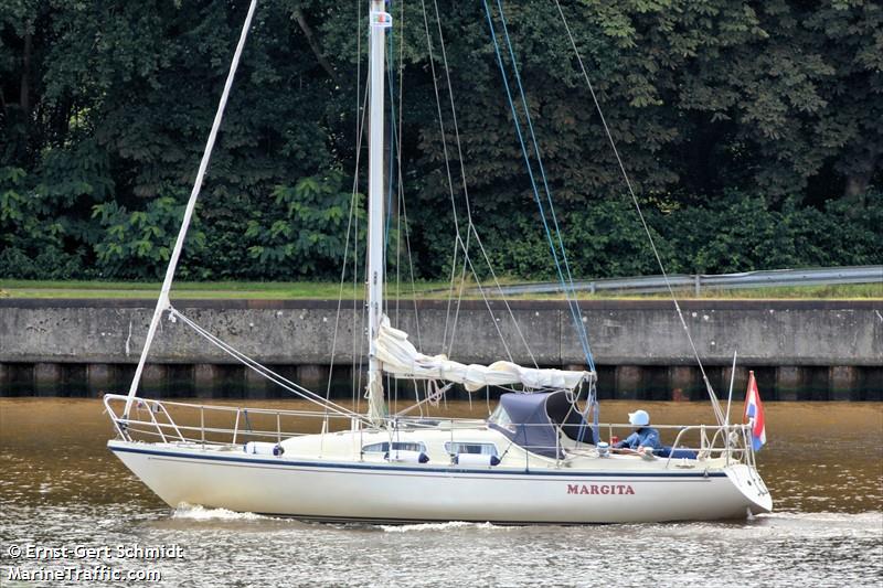 margita (Sailing vessel) - IMO , MMSI 244100962, Call Sign PE7449 under the flag of Netherlands