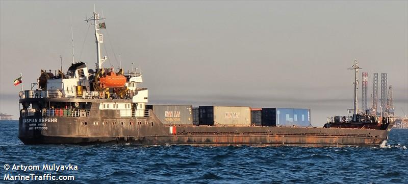 caspian sepehr (General Cargo Ship) - IMO 8725058, MMSI 422428500, Call Sign EPSR7 under the flag of Iran