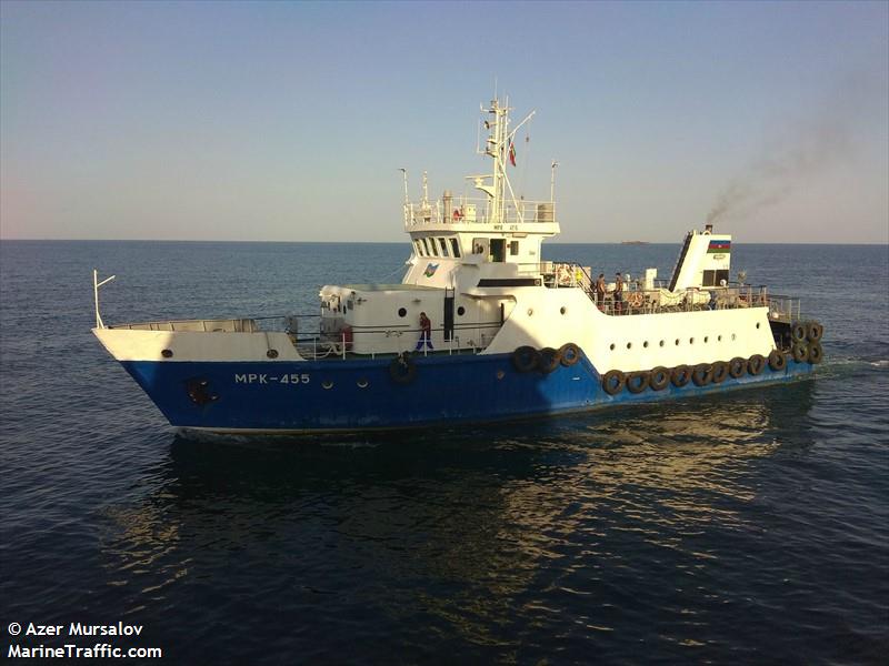 mpk-455 (Offshore Tug/Supply Ship) - IMO 8287135, MMSI 423165100, Call Sign 4JFS under the flag of Azerbaijan