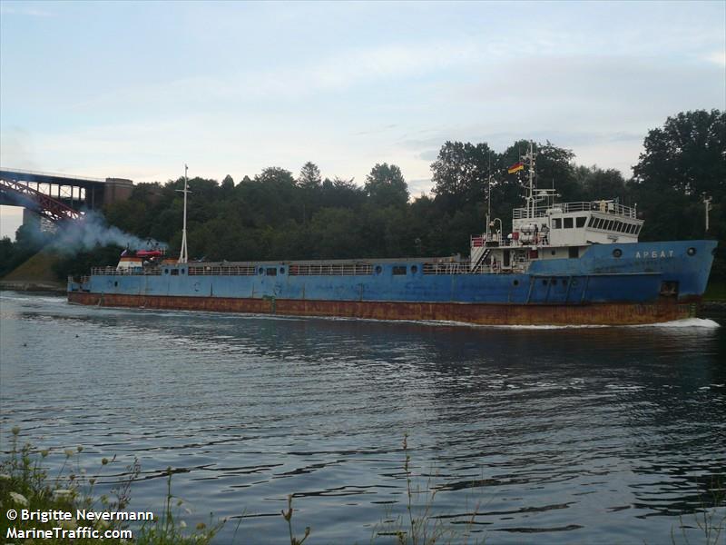 arbat (General Cargo Ship) - IMO 8956607, MMSI 273421660, Call Sign UBGK under the flag of Russia