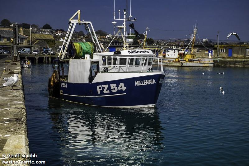 millennia (Fishing vessel) - IMO , MMSI 235105723, Call Sign 2HJM2 under the flag of United Kingdom (UK)