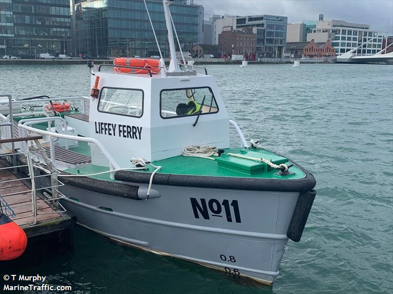 liffey ferry 11 (Passenger ship) - IMO , MMSI 250005342, Call Sign EIUN9 under the flag of Ireland