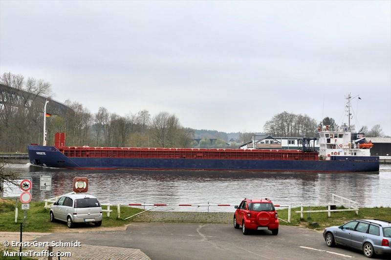 kreete (General Cargo Ship) - IMO 9279408, MMSI 305967000, Call Sign V2QW6 under the flag of Antigua & Barbuda