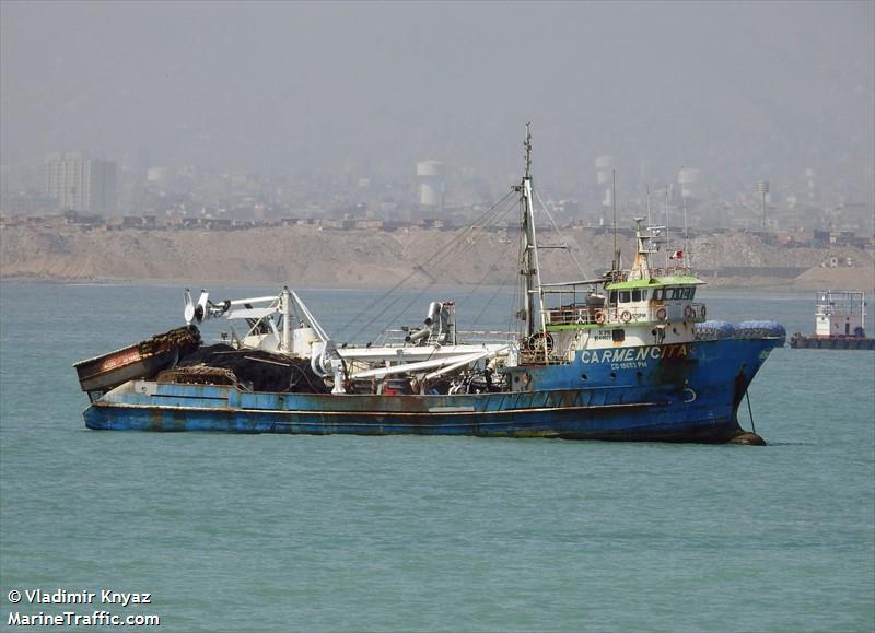 carmencita (Fishing vessel) - IMO , MMSI 760000210, Call Sign AAA88 under the flag of Peru