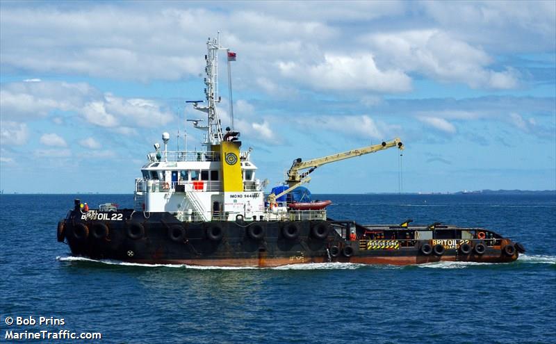 britoil 22 (Offshore Tug/Supply Ship) - IMO 9441661, MMSI 565443000, Call Sign 9V6858 under the flag of Singapore