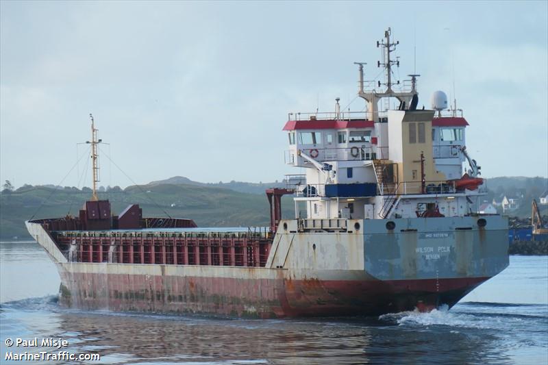 wilson police (General Cargo Ship) - IMO 9373539, MMSI 257765000, Call Sign LAOB8 under the flag of Norway