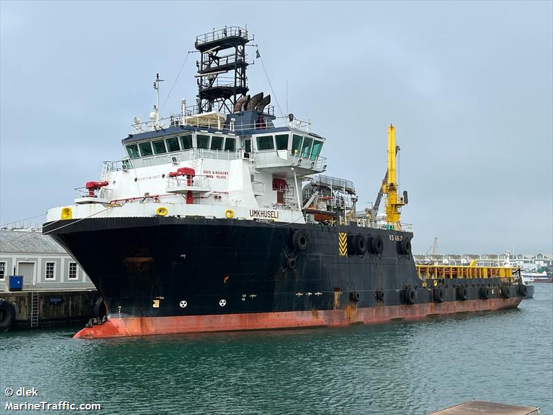 umkhuseli (Offshore Tug/Supply Ship) - IMO 9427055, MMSI 601939300, Call Sign ZRAA under the flag of South Africa