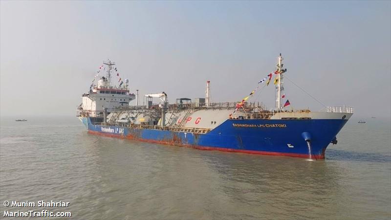 b lpg chatoki (LPG Tanker) - IMO 9245081, MMSI 405000344, Call Sign S2BM3 under the flag of Bangladesh