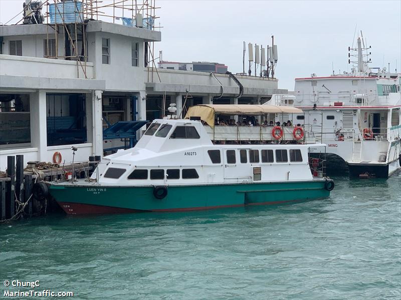 luen yin 8 (Passenger ship) - IMO , MMSI 477996350, Call Sign VRS5603 under the flag of Hong Kong