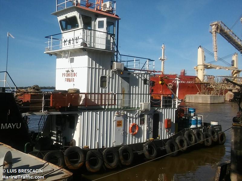 mayu (Towing vessel) - IMO , MMSI 701006443, Call Sign LW2676 under the flag of Argentina