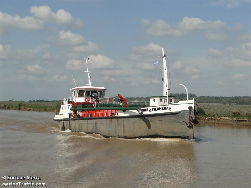 dona filomena (Cargo ship) - IMO , MMSI 701007097, Call Sign LW 8417 under the flag of Argentina