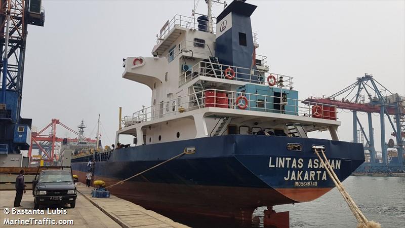 mv.berau mas (General Cargo Ship) - IMO 9648740, MMSI 525018022, Call Sign P O G L under the flag of Indonesia