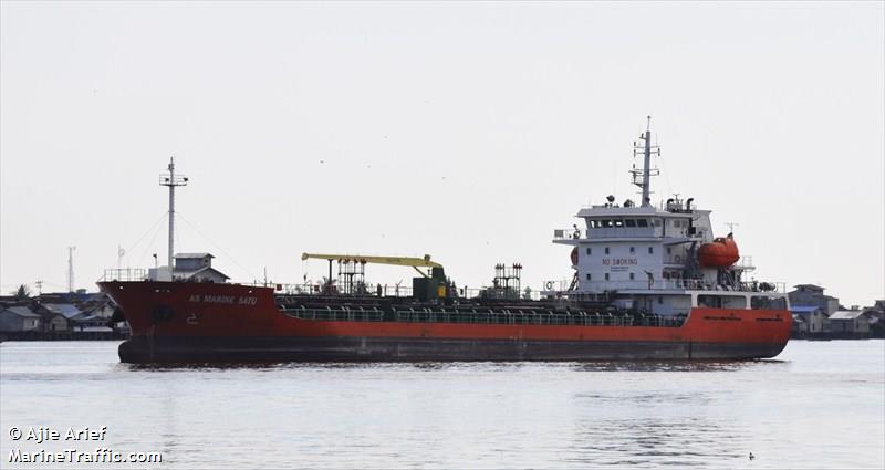 as marine satu (Oil Products Tanker) - IMO 9719678, MMSI 525018251, Call Sign JZPZ under the flag of Indonesia