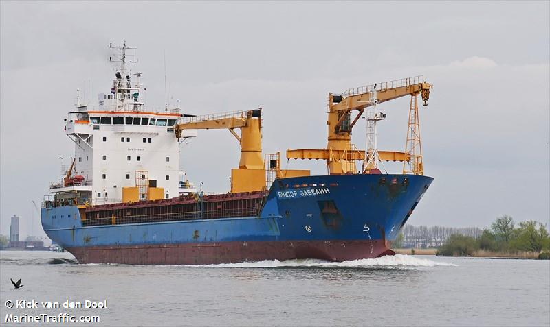 viktor zabelin (General Cargo Ship) - IMO 9210256, MMSI 273292680, Call Sign UBUW4 under the flag of Russia