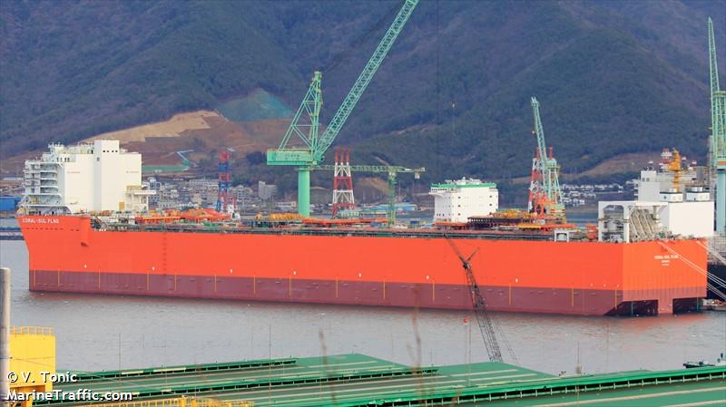 coral-sul flng (Offshore Support Vessel) - IMO 9831684, MMSI 311001024, Call Sign C6EW9 under the flag of Bahamas