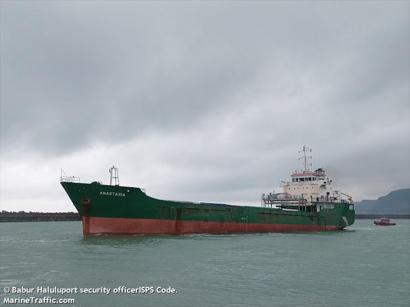 anastasia (General Cargo Ship) - IMO 8926121, MMSI 511100573, Call Sign T8A3736 under the flag of Palau