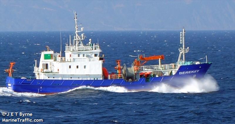 bereket (Fishing Vessel) - IMO 9751250, MMSI 434123800, Call Sign EZHW under the flag of Turkmenistan