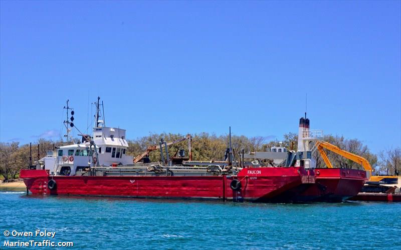 faucon (Dredging or UW ops) - IMO , MMSI 503756400, Call Sign VJQ9779 under the flag of Australia