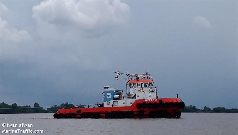 pacific ten (Dredging or UW ops) - IMO , MMSI 525300389, Call Sign YDB3083 under the flag of Indonesia