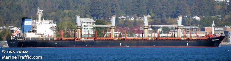 pacific spirit (Bulk Carrier) - IMO 9502726, MMSI 538009498, Call Sign V7A4816 under the flag of Marshall Islands