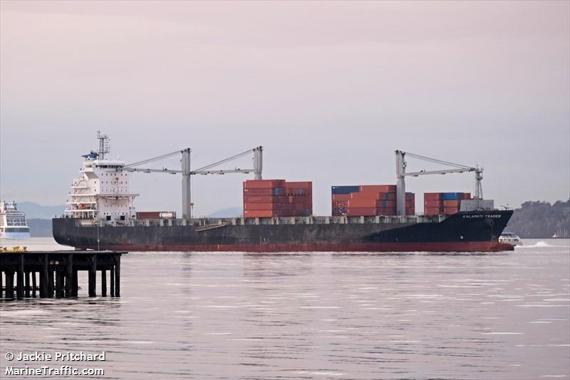 kalamoti trader (Container Ship) - IMO 9701279, MMSI 636020399, Call Sign D5ZA7 under the flag of Liberia