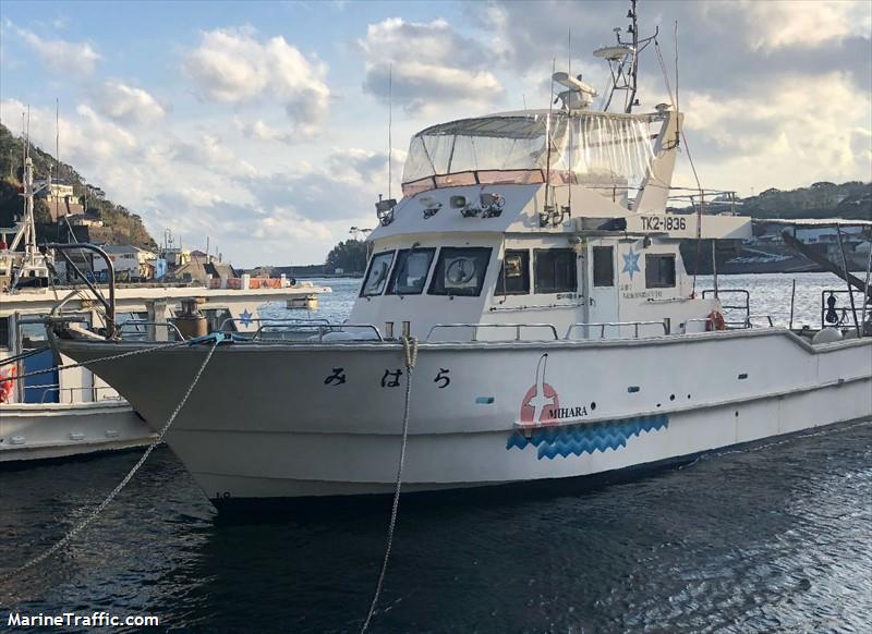 mihara (Fishing vessel) - IMO , MMSI 431009377 under the flag of Japan