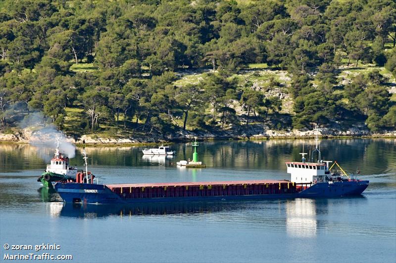 ns thunder (General Cargo Ship) - IMO 8422010, MMSI 629009077, Call Sign C5J140 under the flag of Gambia