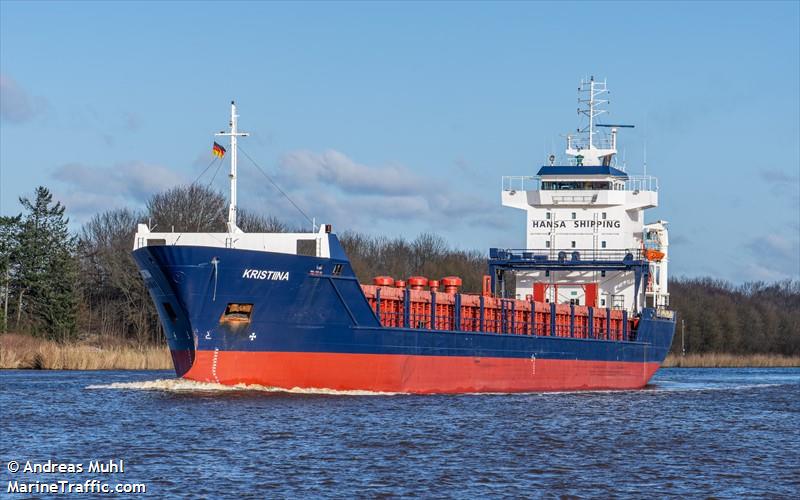 kristiina (General Cargo Ship) - IMO 9187916, MMSI 304188000, Call Sign V2QX4 under the flag of Antigua & Barbuda