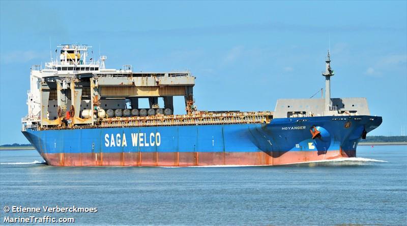 hoyanger (General Cargo Ship) - IMO 9100073, MMSI 538009775, Call Sign V7A5147 under the flag of Marshall Islands