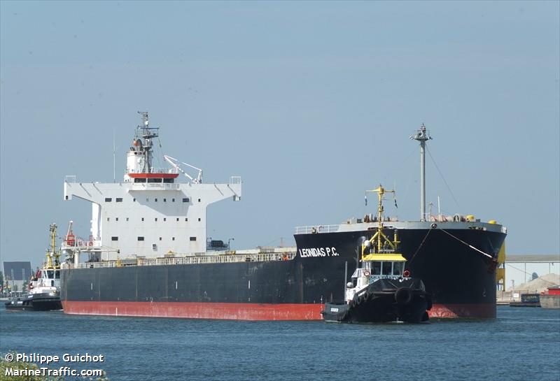 leonidas p.c. (Bulk Carrier) - IMO 9461233, MMSI 538009568, Call Sign V7A4903 under the flag of Marshall Islands