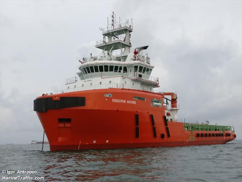 executive accord (Offshore Tug/Supply Ship) - IMO 9764441, MMSI 563013200, Call Sign 9V3748 under the flag of Singapore