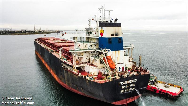francesco (Wood Chips Carrier) - IMO 9841196, MMSI 563151400, Call Sign 9V7770 under the flag of Singapore